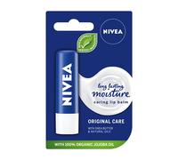 NIVEA Baume à lèvres Original Care (4,8 g) Hydrate en profondeur les lèvres pendant 24 heures et plus, avec des ingrédients 100 % d'origine naturelle, du beurre de karité et des vitamines, soin des