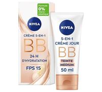 NIVEA - BB Crème Teintée Medium, Hydratation Sublimante et Teint Uniforme (Tube 50 ml) - Le Lot De 3