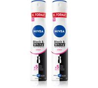 NIVEA Black & White Invisible Clear spray anti-transpirant conditionnement avantageux