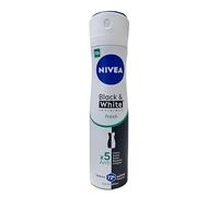 NIVEA Black & White Invisible Fresh Déodorant Spray 6 x 150 ml, Deo Spray frais et anti-halos, Spray anti-transpirant parfumé qui protège la peau et les vêtements