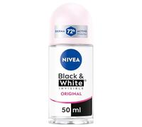 NIVEA Black & White Invisible Original Roll-on 6 x 50 ml Déodorant Femme Efficace 72h Déodorant Roll on Anti-transpirant pour Odeurs, Sueur, Résidus, Irritations et Taches sur Tissus Clair et Foncé