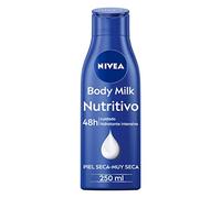 NIVEA Body Milk Nutritivo Leche Corporal para una Hidratación Profunda Durante 48 h, Crema Hidratante Corporal con Aceite de Almendras para Piel muy Seca - 1 x 250 ml