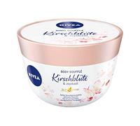 NIVEA Soufflé Body Huile de Fleur de Cerisier et Jojoba (200 ml), soin du corps pour une hydratation 24h, lotion pour peaux sèches et très sèches