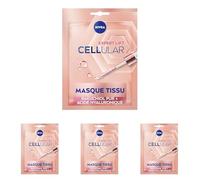 NIVEA Cellular Expert Lift - Masque Tissu Visage Liftant Anti-Age - Hydrate, Raffermit, Nourrit, Lisse & Réduit Rides - Collagène Booster - Acide Hyaluronique & Bakuchiol - Tous Types De Peaux - x 1