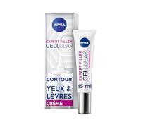 NIVEA Cellular Expert Lift - Soin Contour Des Yeux & Lèvres - Anti-Age - Repulpe, Raffermit, Hydrate & Réduit Les Rides - Acide Hyaluronique & Acide Folique - Tous Types De Peaux - 15 ml