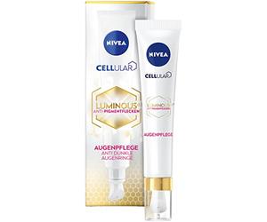 NIVEA Cellular Luminous630 Crème pour les Yeux Acide Hyaluronique et Caféine Réduisant les Ombres, 15ml