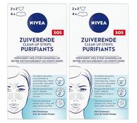 NIVEA Clear-Up Strips Purifiants Visage Autre 2x6 pc(s)