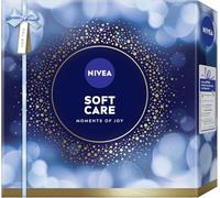 NIVEA Coffret cadeau Soft Care pour femme, coffret cadeau avec gel douche (250 ml), lotion pour le corps (400 ml), soin de jour (50 ml) et gel lavant (150 ml)