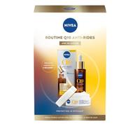 NIVEA Coffret Duo Q10 Anti-Rides - Sérum Double Action 30ml + Soin Jour FPS 30 - Soin Visage Fermeté & Hydratation - Coffret Beauté Femme - Idée Cadeau Anti-Âge