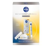 NIVEA Coffret Duo Q10 Anti-Rides - Soin Jour FPS 30 + Combleur Rides Instantané - Soin Visage Anti-Âge & Correction Ciblée - Coffret Beauté Femme - Idée Cadeau