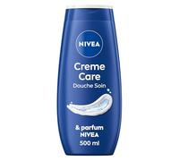 NIVEA Crème de douche Soin (1 x 500 ml), enrichie à l’Huile de pépin de Raison & Amande douce, Soin corps hydratant qui nettoie respecte et renforce le microbiome pour peaux sèches