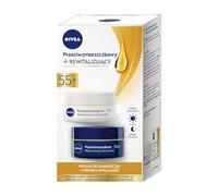 NIVEA Crème de jour et de nuit anti-rides et revitalisante (55+) - 2 x 50 ml