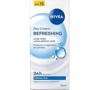 NIVEA Crème de Jour Rafraîchissante 24H HYDRATATION, peau normale et mixte 50ml