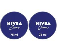 NIVEA Crème de soin universel, crème hydratante classique pour tous les types de peau, soin riche avec eucérite apparentée à la peau (75 ml) (Lot de 2)