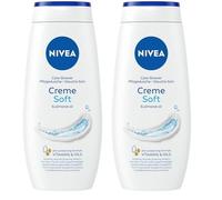 NIVEA Crème douche douceur (1 x 500 ml), Gel douche qui se transforme en mousse onctueuse pour un nettoyage en douceur, Soin hydratant enrichi en huile d’amande douce (Lot de 2)