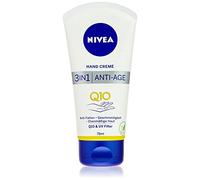 NIVEA Crème mains anti-âge Q10 3 en 1 75 ml, soin des mains anti-rides avec filtre Q10 et UV, crème nourrissante pour les mains normales à sèches