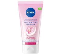 NIVEA Crème Nettoyante Douceur Visage - Nettoie en douceur, élimine impuretés & filtres UV - Huile d’Argan & Acide Hyaluronique - Peaux sèches et sensibles - 150 ml