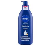 NIVEA Crème nourrissante pour le corps 500 ml, crème hydratante 72 h enrichie en acide hyaluronique pur, huile d'amande et sérum nourrissant intense, crème hydratante pour le corps sèche ou très sèche