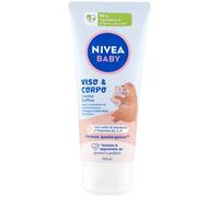 NIVEA Crème pour le visage et le corps pour bébé - 100 ml - Hydratante et nourrissante - Avec lait d'amande et vitamines - Crème corporelle pour bébé contre le dessèchement et la sécheresse