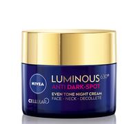 NIVEA Luminous 630 Crème de nuit anti-taches sombres (50 ml), crème de nuit correctrice pour le visage, revitalise le teint de la peau avec de l'acide hyaluronique