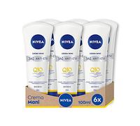 NIVEA Crème pour les mains anti-âge Q10, anti-rides et anti-taches en lot de 6 x 100 ml, crème hydratante pour les mains enrichie en Q10 Complex, crème anti-âge avec filtres UV