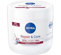 NIVEA Crème Repair & Care à la glycérine + urée, lotion corporelle intensément nourrissante pour 72 h d'hydratation, à absorption rapide pour les peaux très sèches, rugueuses et sollicitées (400 ml)