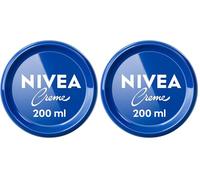 NIVEA Crème visage, corps & mains (2 x 200 ml), crème hydratante à la texture onctueuse enrichie en Eucerit, soin hydratant multiusage pour toute la famille (Lot de 2)
