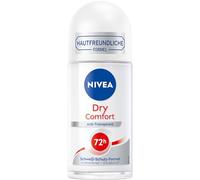 NIVEA Déodorant à bille Dry Comfort (50 ml), anti-transpirant fiable avec minéraux pour une sensation de peau sèche, avec protection 72h et formule Dual Active