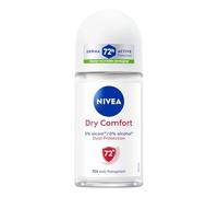NIVEA - Déodorant Bille Dry Comfort - Déodorant Femme 72H Anti-Transpirant Aisselles - Formule Dual Protection - 0% Alcool - Ne Laisse pas de Résidus - Tous Types de Peaux - 50 ml