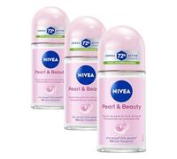 NIVEA - Déodorant Bille Pearl & Beauty - Déodorant Femme 72H Anti-Transpirant Aisselles - Extrait de Perles & Huile d'Avocat - 0% Alcool - Parfum Fleurs Délicates - Tous Types de Peaux - 50 ml