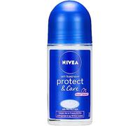 NIVEA Déodorant Bille Protect & care (1 x 50 ml), déodorant femme protection efficace 48H, déo femme inspiré de la crème NIVEA, Anti transpirant sans alcool (Lot de 6)