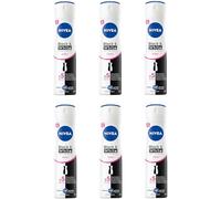 NIVEA Déodorant Black & White Invisible Clear Deo Spray 6 x 150 ml