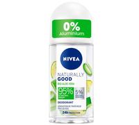 NIVEA NATURALLY GOOD Déodorant Femme Aloe Vera Bio Bille 50 ml, déodorant avec 95% d’ingrédients d’origine naturelle, roll-on fraîcheur 24h