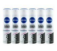 Nivea Déodorant Spray Black & White Invisible 6 X 150Ml 48H Antitranspirant