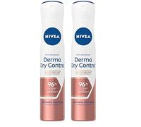 NIVEA Derma Control 96 h Déodorant spray (1 x 200 ml), Détranspirant contre la transpiration excessive, l’humidité et les odeurs, cliniquement approuvé, Déodorant femme à la formule brevetée