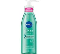 NIVEA Derma Skin Clear Gel lavant (150 ml) - Nettoyant purifiant et nettoyant pour les peaux impures - Gel nettoyant efficace avec acide salicylique et niacinamide