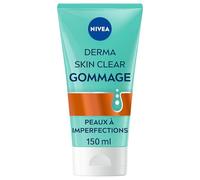 NIVEA Derma Skin Clear Gommage Visage (1 x 150 ml) - Soin visage exfoliant anti points noirs - Exfoliant à l'Acide Salicylique & Niacinamide - Nettoyant visage pour peaux à imperfections