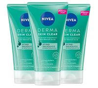 Nivea Derma Skin Clear Scrub Visage Anti-Immfektion Formule Vegan à l'acide salicylique et à la niacinamide avec action purifiante, exfoliant, régénérant contre les boutons et les points noirs - 3