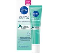 NIVEA Derma Skin Clear Sérum exfoliant de nuit (40 ml), sérum anti-boutons pour un teint visiblement amélioré, nettoyant et raffermissant, exfoliant BHA & AHA avec niacinamide