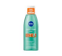NIVEA Derma Skin Clear Toner (200 ml), tonifiant nettoyant et hydratant, toner à l'acide salicylique enrichi en niacinamide pour rééquilibrer la peau et éliminer les impuretés