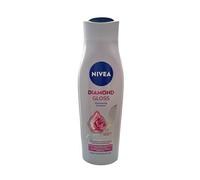 NIVEA Diamant Glanz Shampooing doux (250 ml) Shampooing nourrissant aux particules de diamant, shampooing nourrissant intense pour cheveux normaux et ternes