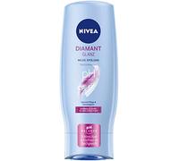 NIVEA Diamond Gloss Après-shampoing (200 ml) avec particules de diamant pour un soin intense des cheveux normaux et ternes