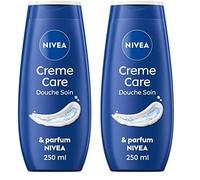 NIVEA Douche Soin Crème nourrissante (1 x 250 ml), Crème douche nettoyant corps au parfum unique de la crème, Soin hydratant et nourrissant pour peaux très sèches (Lot de 2)