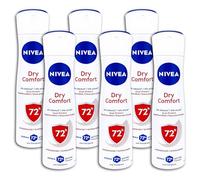 Lot de 6 sprays anti-transpirants NIVEA Dry Comfort, 6 x 150 ml