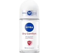 NIVEA Dry Comfort Déodorant Roll-On en lot de 6 x 50 ml), Déodorant anti-transpirant, Deo roll avec formule Dual Active avec double anti-transpirant longue durée