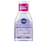 NIVEA Eau micellaire apaisante, eau micellaire nettoyante pour peaux sensibles, tonique pour le visage sans parfum avec dexpanthénol et complexe d'acides aminés, nettoyant hydratant pour le visage