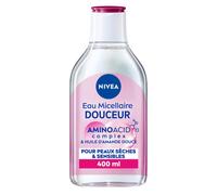 NIVEA Eau Micellaire Démaquillante Hydratante Visage Peaux Sèches 400ml