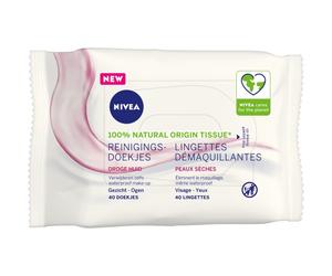 Nivea Essentials 3en1 Lingettes Démaquillantes Peaux Sèches Et Sensibles 40 Pièces