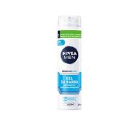 NIVEA Gel à raser extra délicat MEN Sensitive Cool avec 0 % d'alcool, paquet de 3 x 200 ml