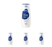 NIVEA - Gel Douche Corps Derma Control Restore - Douceur & Soin - Enrichi En Acide Hyaluronique Pur & Vitamine E - Parfum Hypoallergénique - pH Neutre - Peaux Sensibles - 250 ml (Lot de 4)